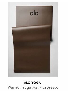 ALO Yoga Warrior Yoga Mat in Espresso Brown